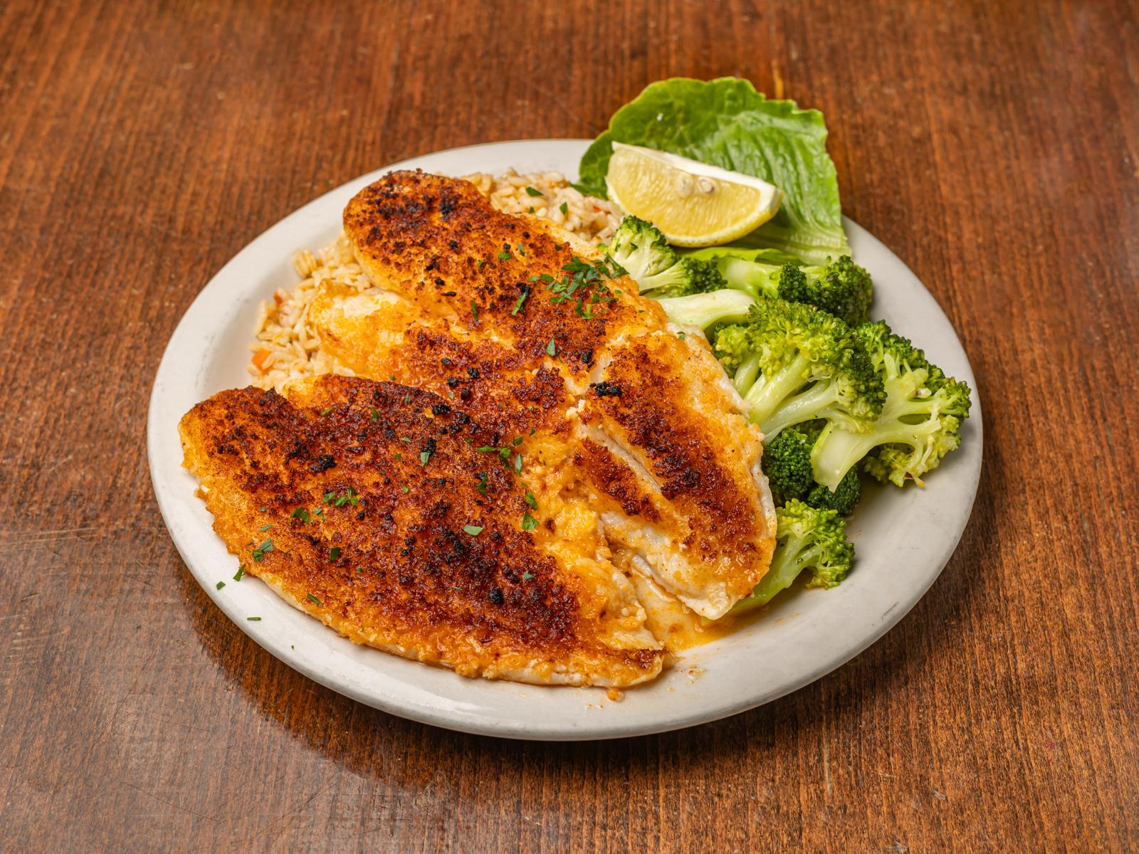 Broiled Flounder